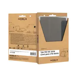 Mobilis EDGE - Étui à rabat pour tablette - noir, transparent - pour Lenovo Tab M8 HD (2nd Gen) ZA5G, ZA5H, ... (060003)_6